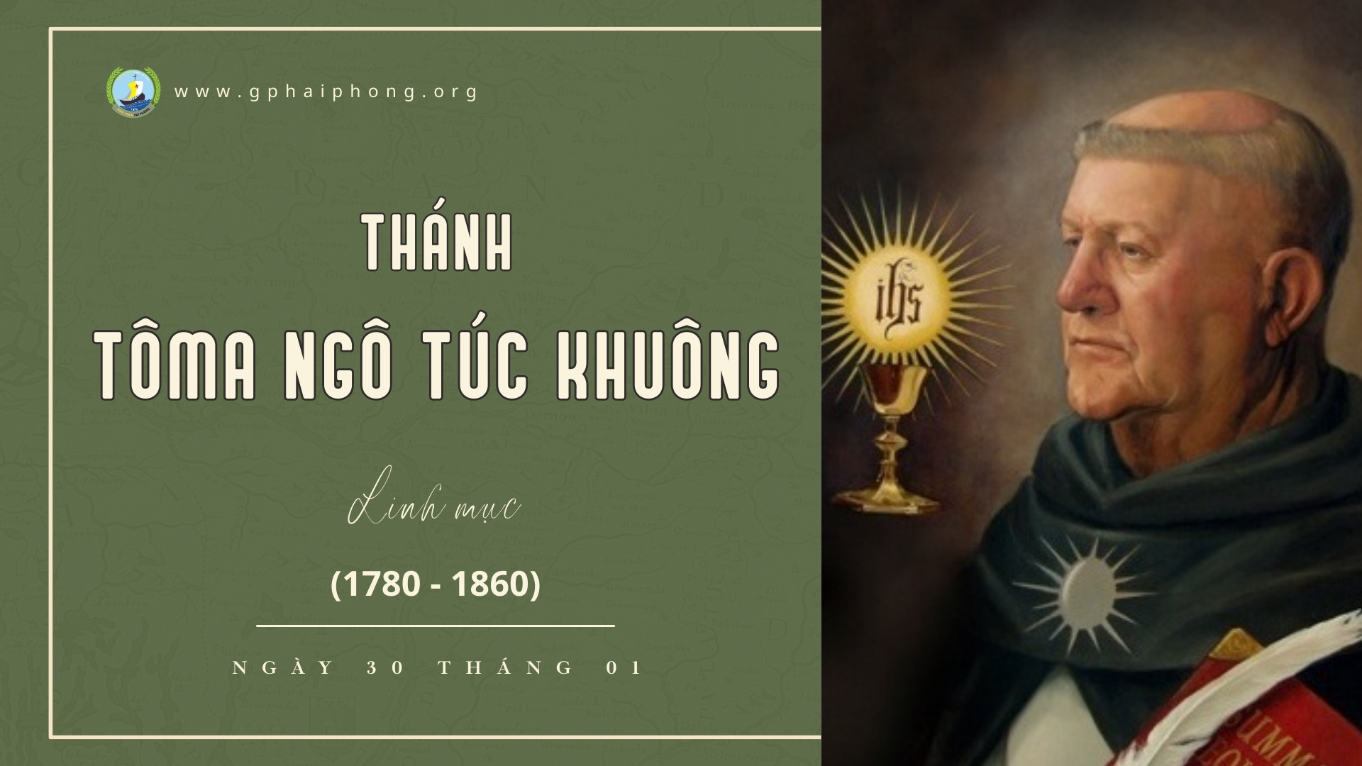 Thánh Tôma Ngô Túc Khuông, tử đạo ngày 30 tháng 01 năm 1860
